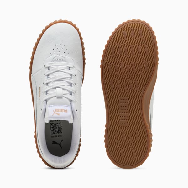 Sneakers Carina 3.0 Femme, PUMA White-PUMA Gold-Gum, extralarge